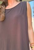 Essential Jersey Layering Vest Chocolate